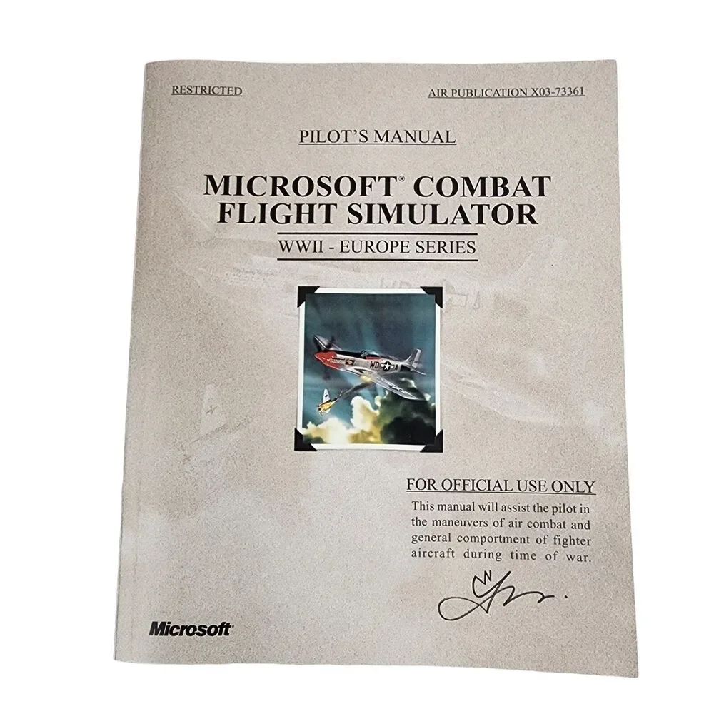 Microsoft Combat Flight Simulator WWII Europe Series Big Box